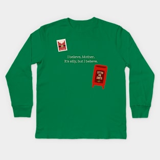 Christmas Believer Kids Long Sleeve T-Shirt